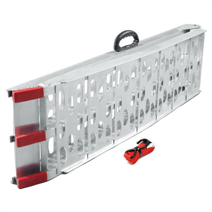 Folding loading ramp 226 cm 340 kg aluminium motorcycle ATV quad access ramp 16_0002134