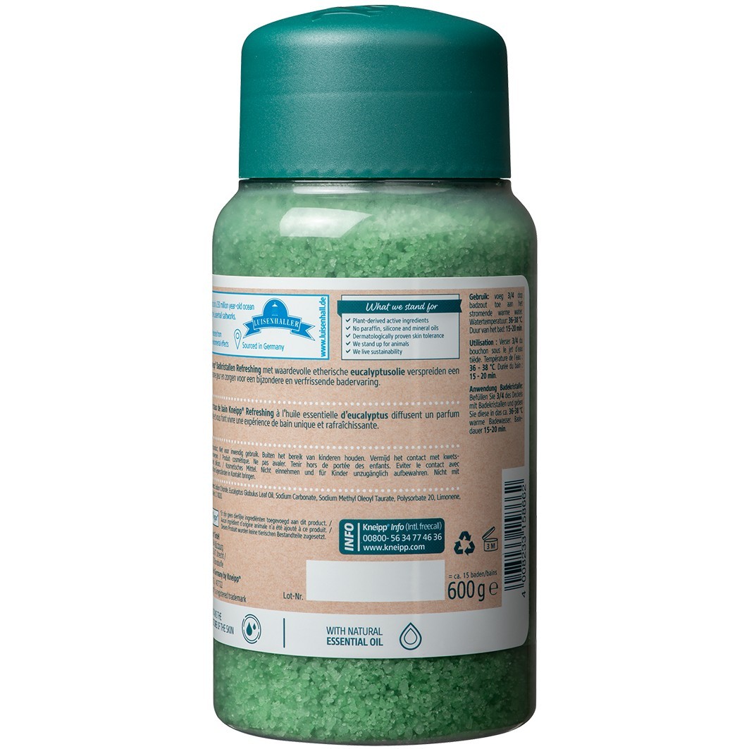 Kneipp proizvod za kupanje i tuširanje Kristali za kupanje Osvježavajući - 600 g