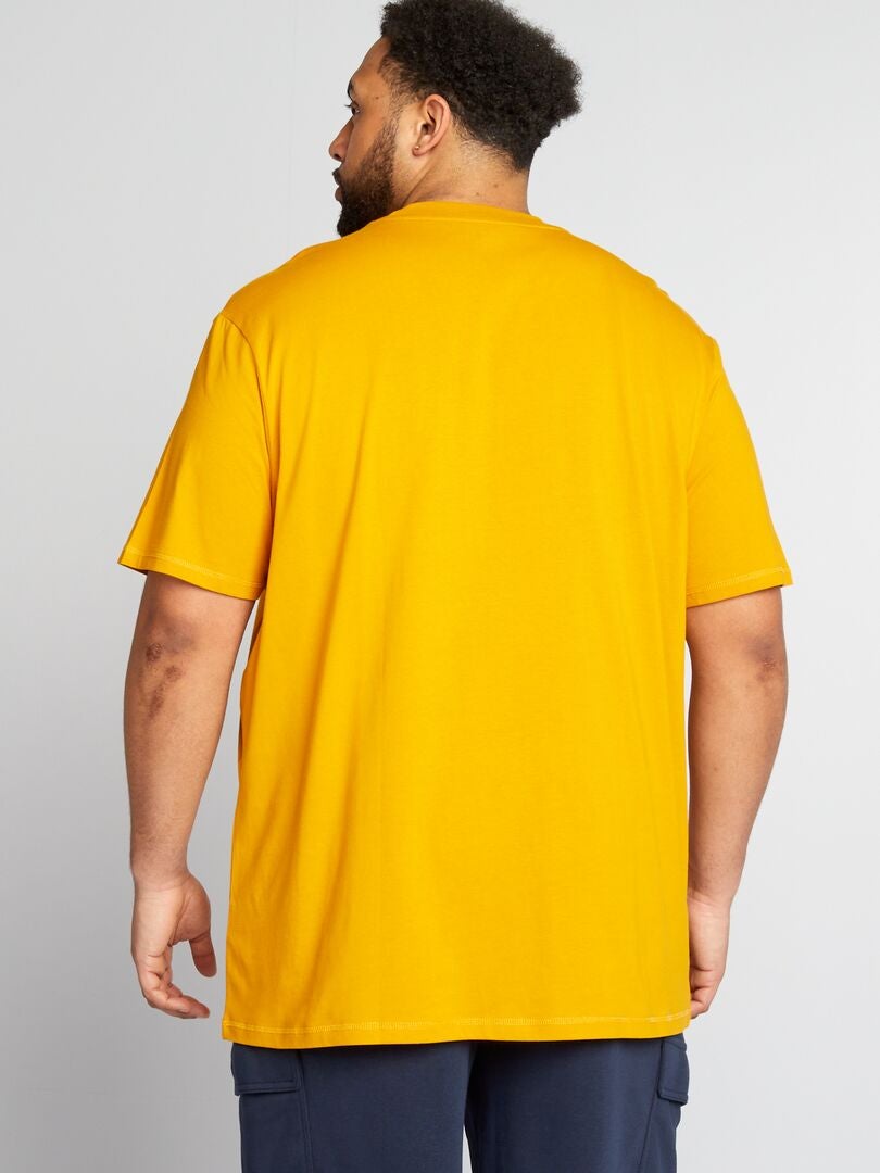 Camiseta de punto lisa - AMARILLA