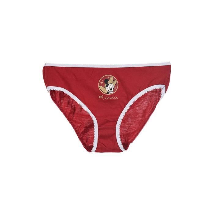 Conjunto de 3 braguitas de Minnie Mouse de Disney para niñas - Cintura y aberturas de las piernas elásticas - 100 % algodón OEKO-TEX®