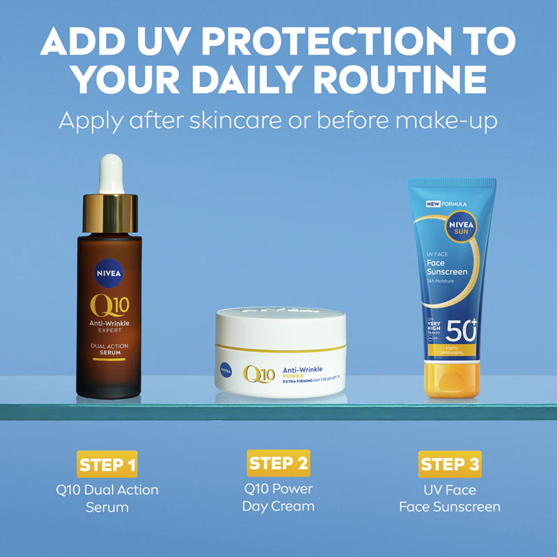 Protetor solar facial NIVEA SUN UV FACE FPS 50+
