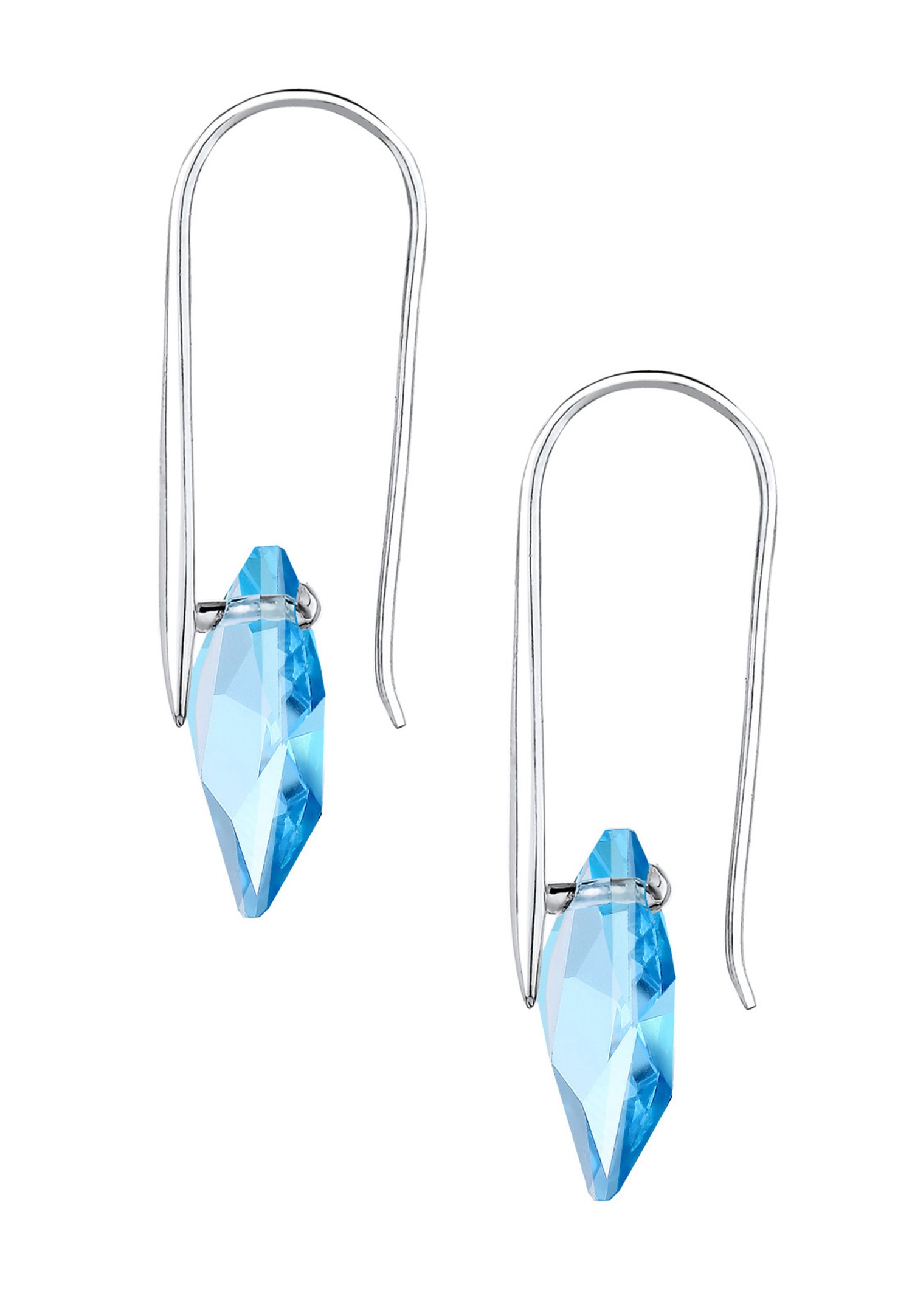 Elli Femmes aigue-marine avec cristaux en argent sterling 925