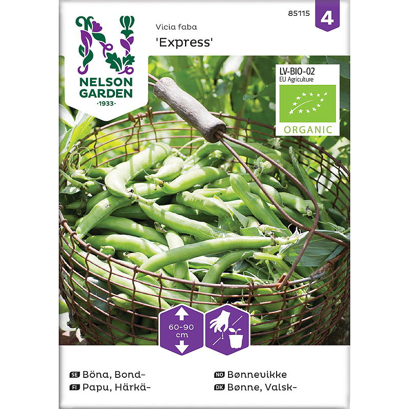 Nelson Garden Seeds Vetch Express, ekologiska