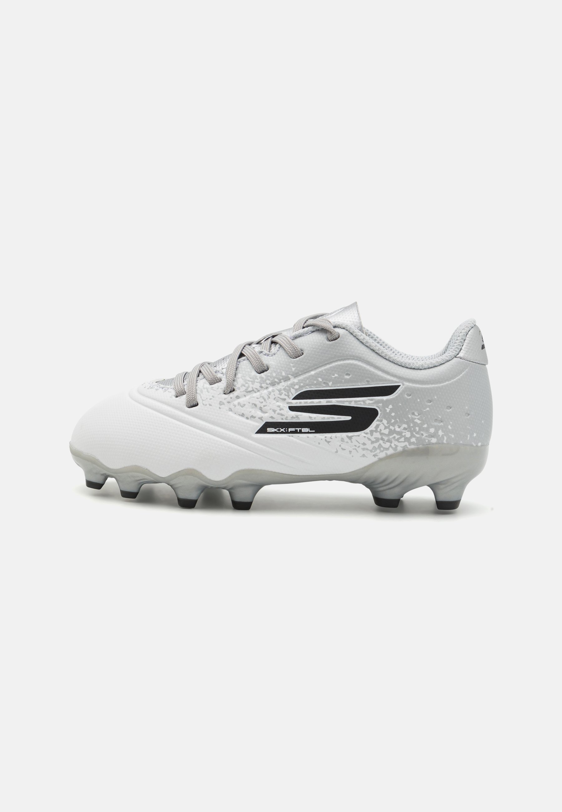 Skechers Performance JR CRIB FG - Chaussures de football pour terrain ferme - blanc/argent
