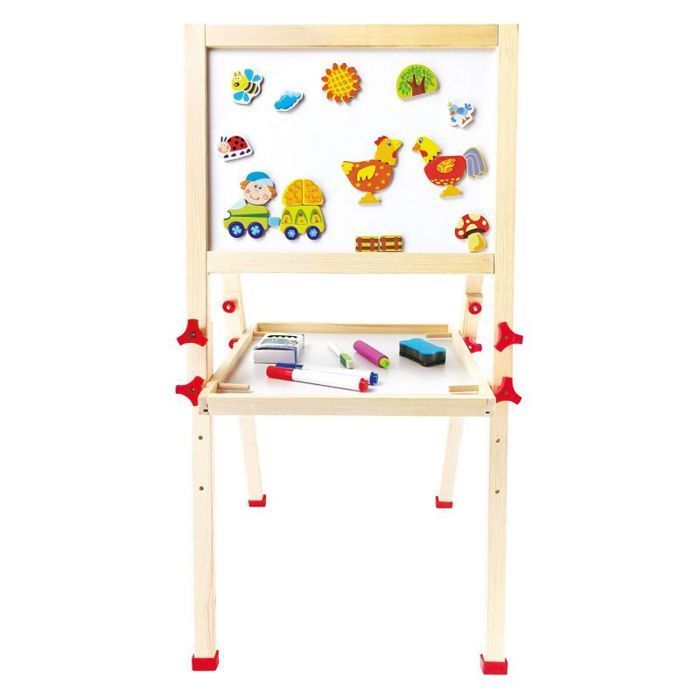 Tableau enfant - Bino - Modèle 83655 - Double face - Magnétique - Multicolore