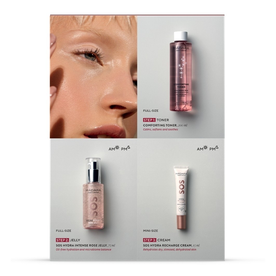MÁDARA Coffret cadeau Trio Hydra Boost