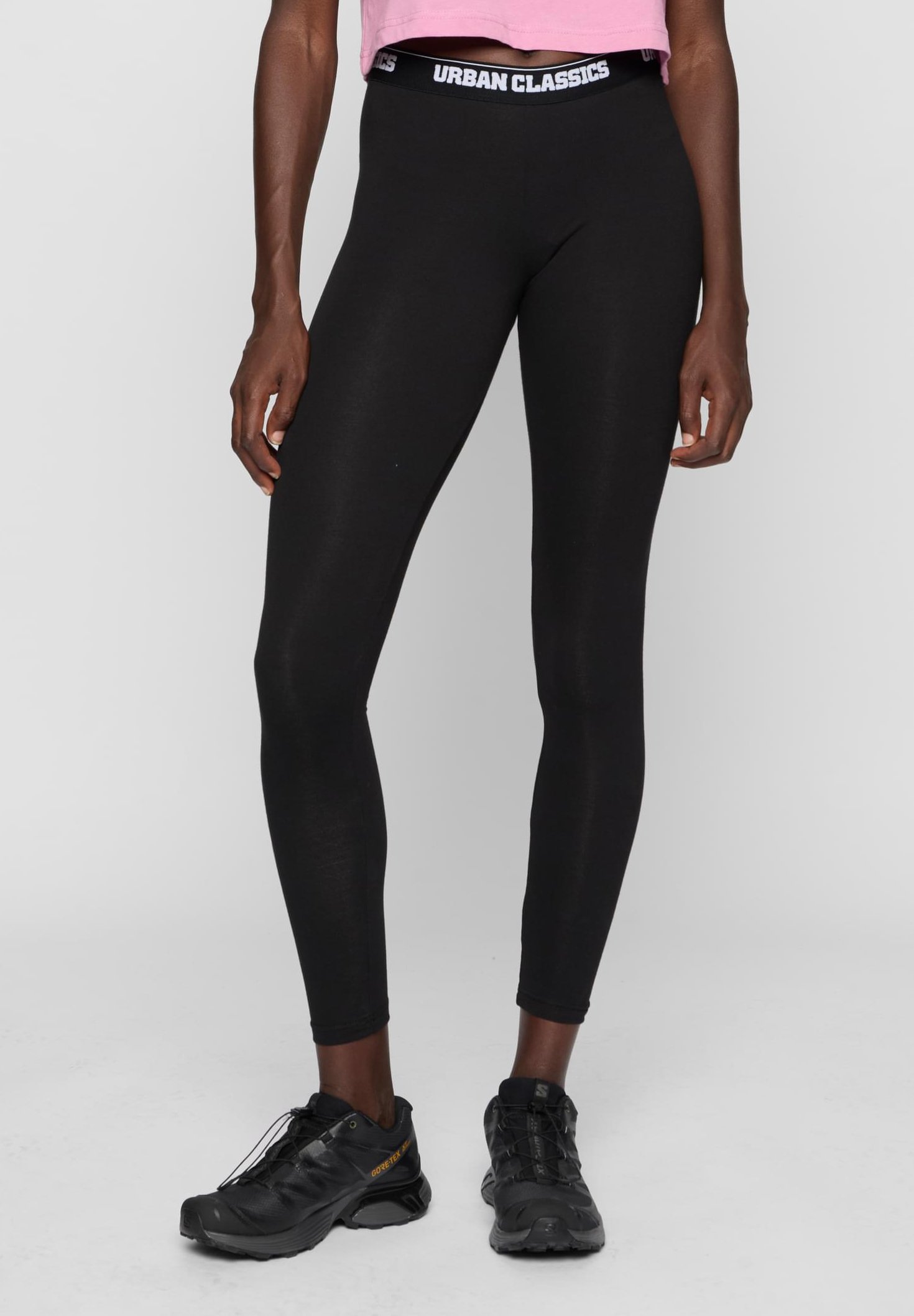 Leggings da donna Urban Classics con logo - Leggings - Pantaloni - neri