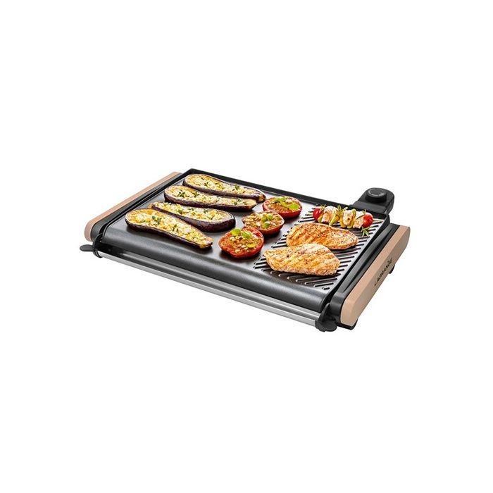 Plancha électrique - Lagrange - Grill' Equilibre® - 2000 W - Noir - Plaques anti-adhésives