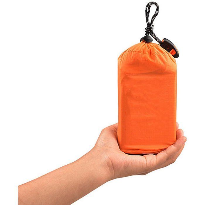 Manta térmica de primeros auxilios de emergencia, papel de aluminio, impermeable, saco de dormir, equipo de supervivencia, camping