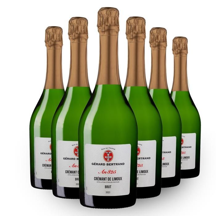 Heritage An 825 Brut AOP Crémant de Limoux 2022 Lot 6 Bouteilles 75cl