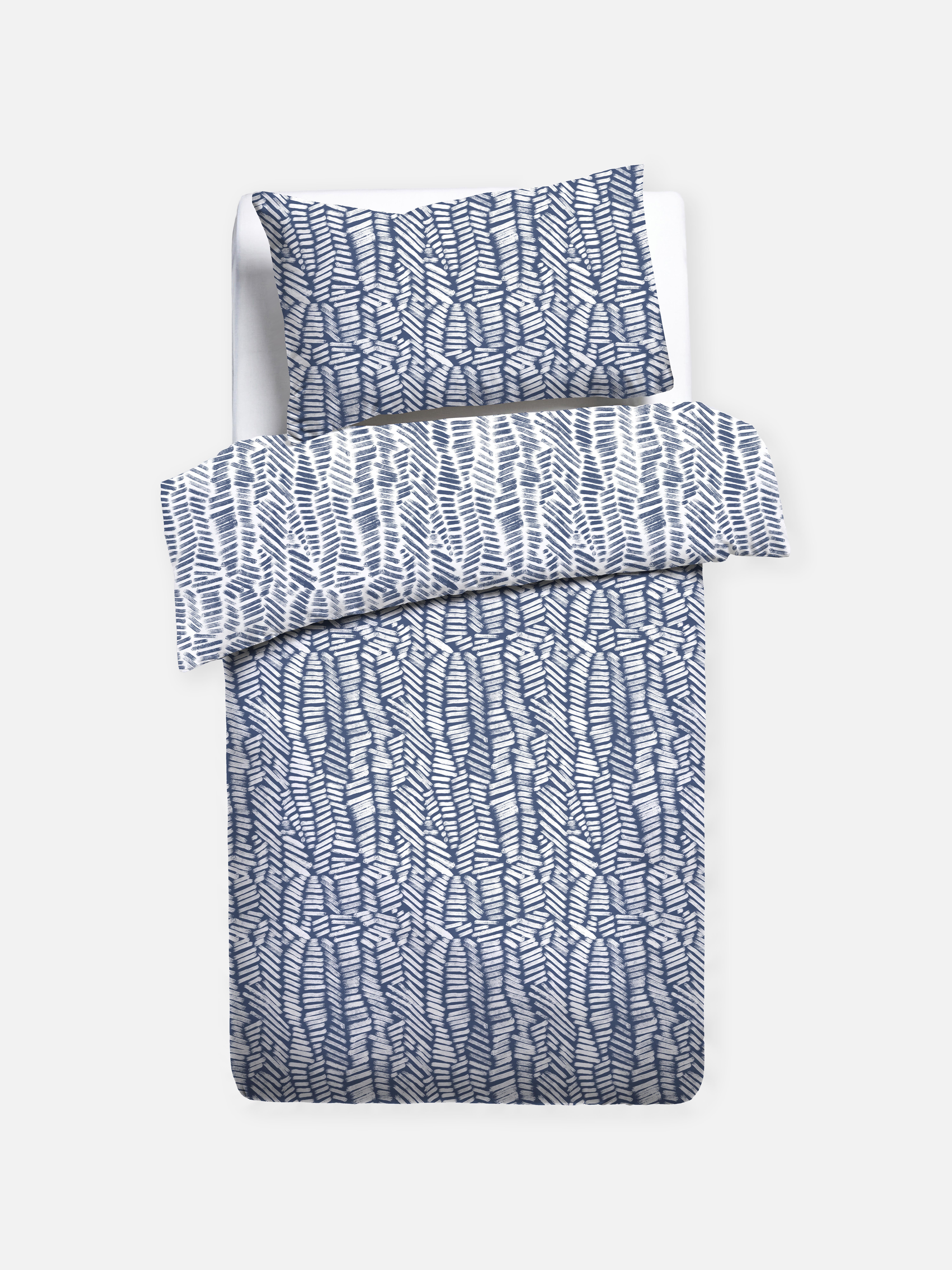 Set de husă de pilotă individuală cu design abstract Un set de husă de pilotă individuală cu design abstract reversibil