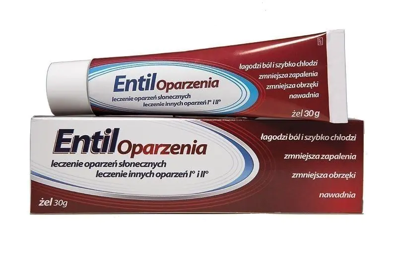 Entil Oparzenia, Żel wspomagający leczenie oparzeń