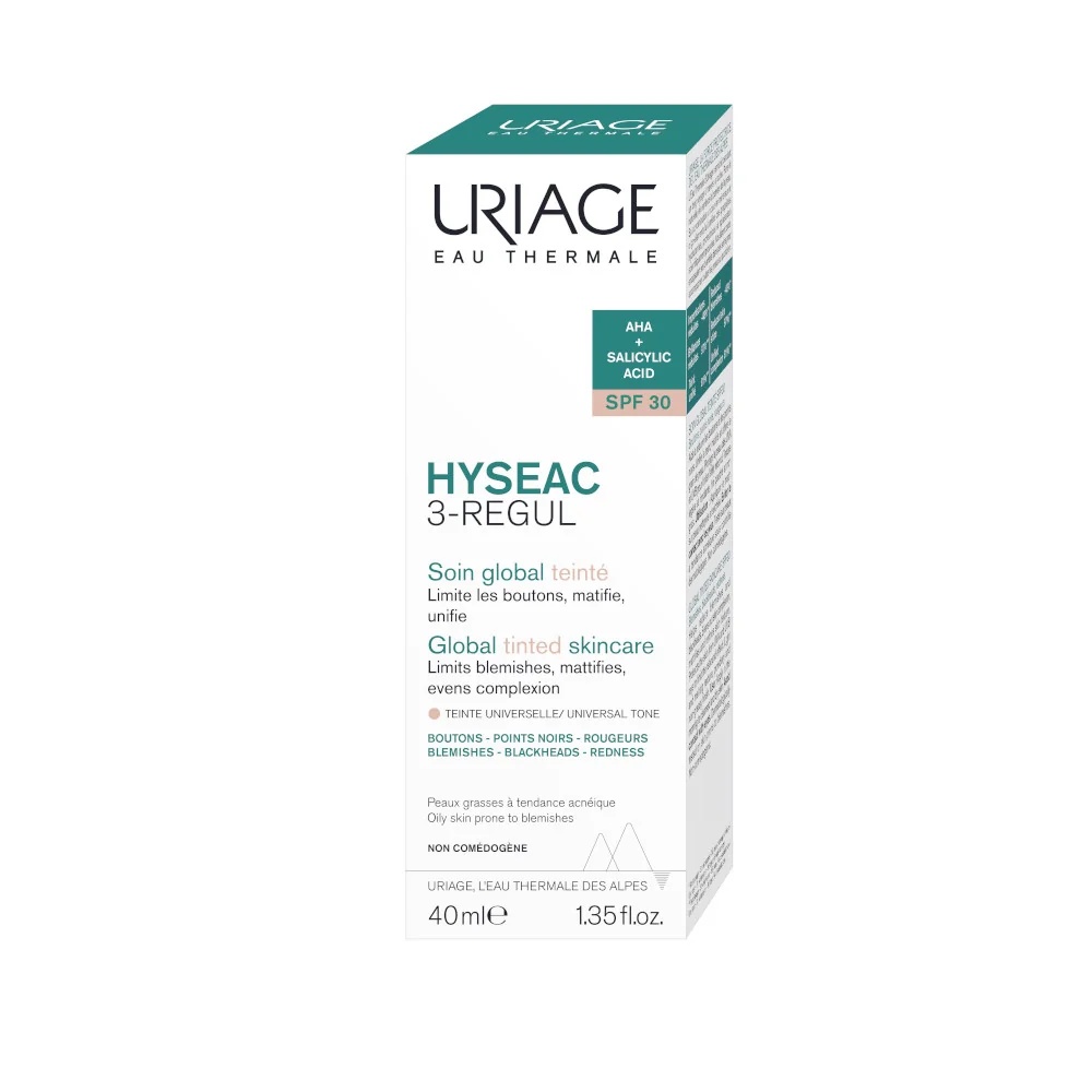 URIAGE Hyseac 3-Reg Teint FPS 30 Creme com cor 40ml