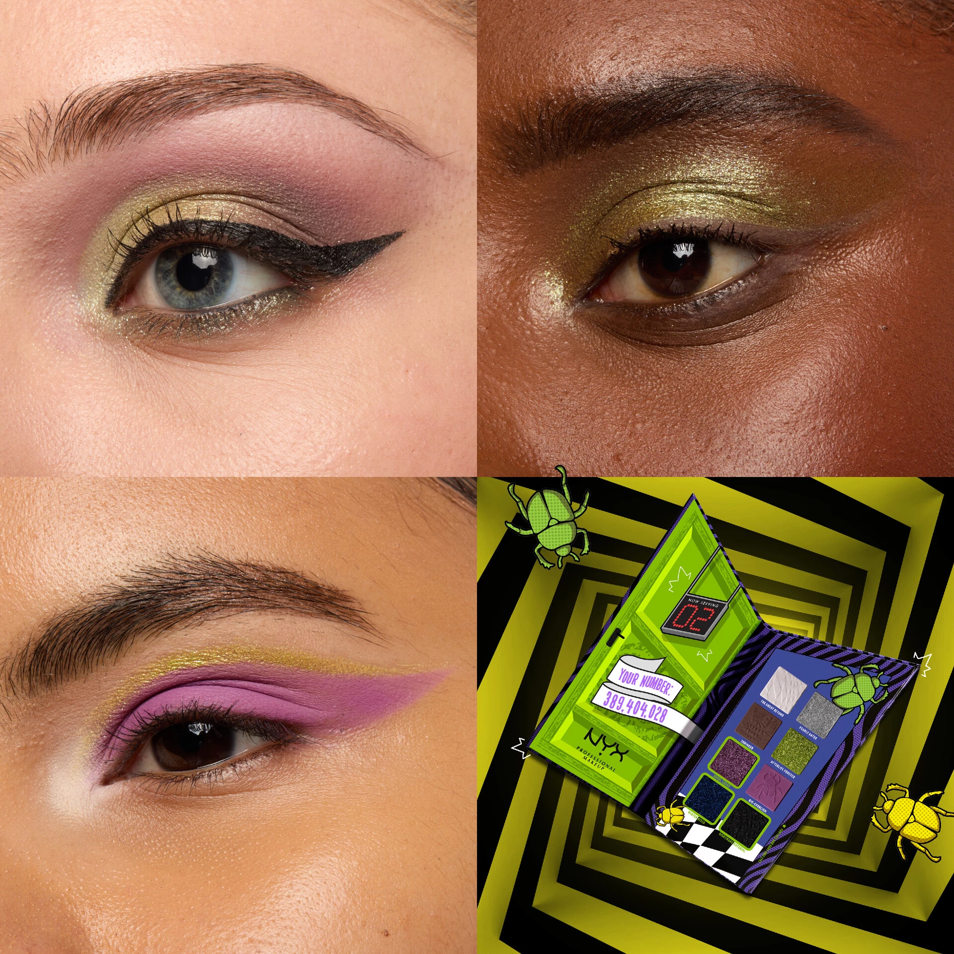Beetlejuice szín a nemrég elhunyt 8 darabos színpalettájához - NYX Professional Makeup