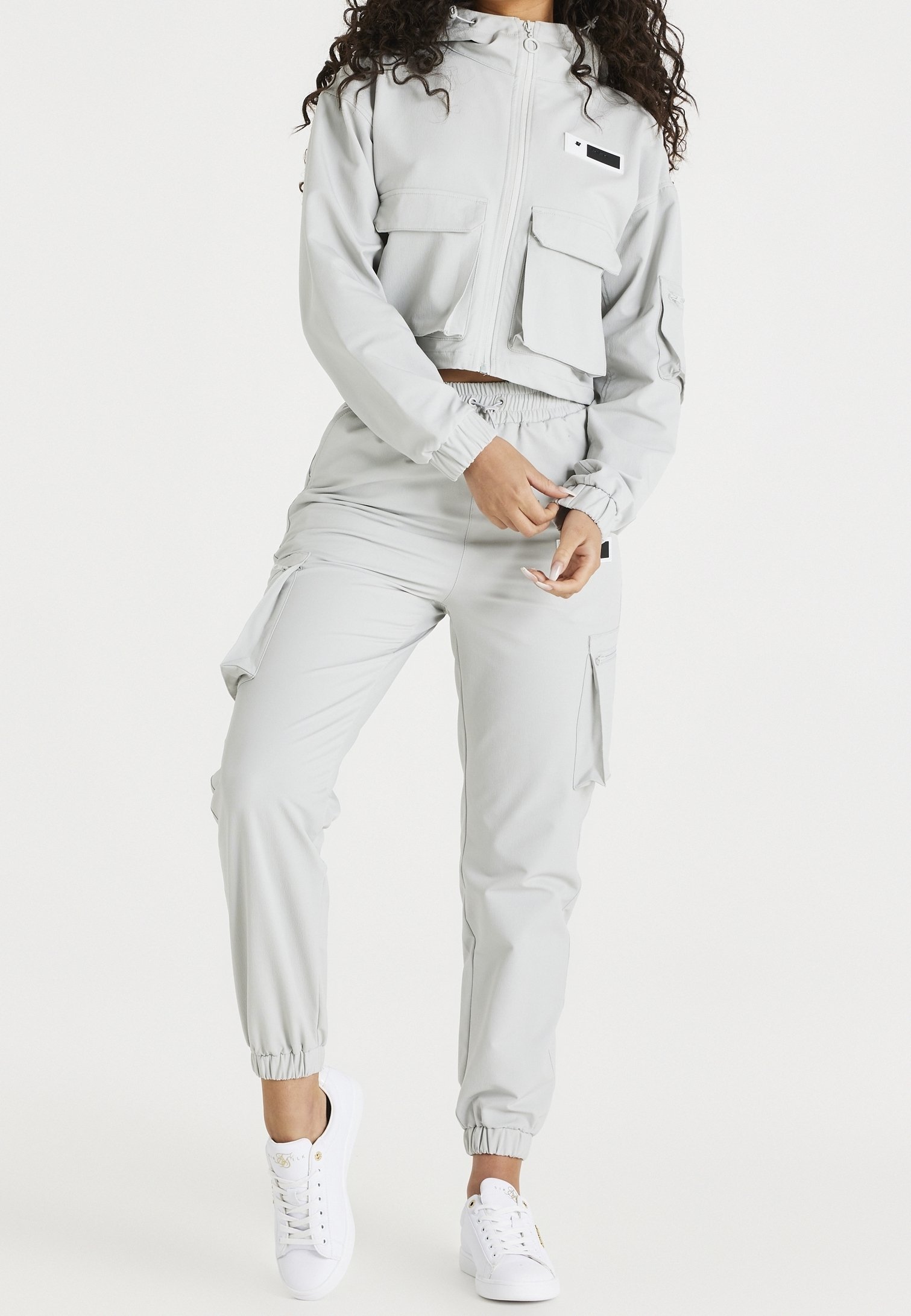 SIKSILK Tréninková bunda - šedá