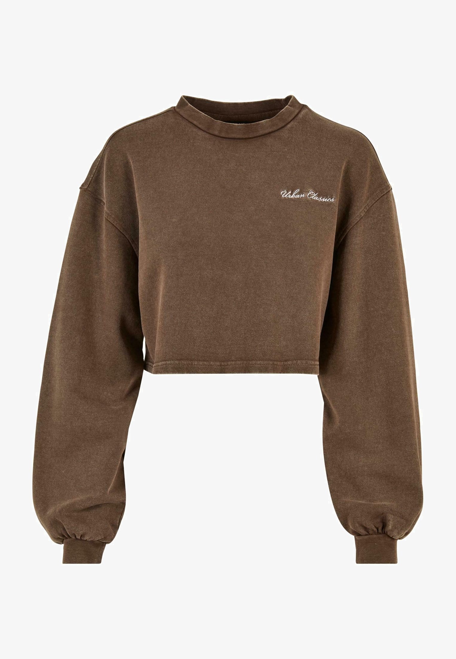 Urban Classics CROPPED SMALL - Sweatshirt - bruin