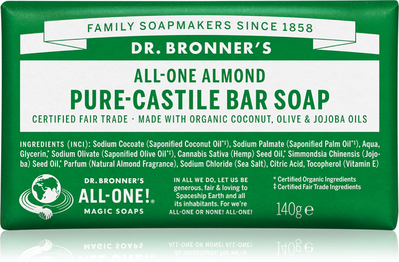 Sabonete em barra de amêndoas Dr. Bronner's