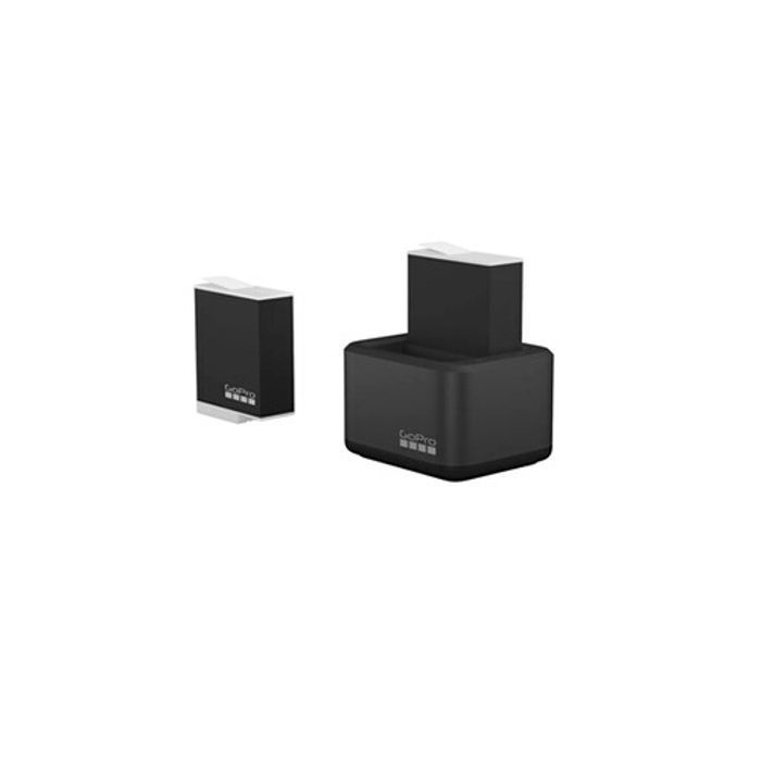 Oplader og 2 Enduro-batterier - GoPro - HERO12/11/10/9 Sort - Lithium-ion