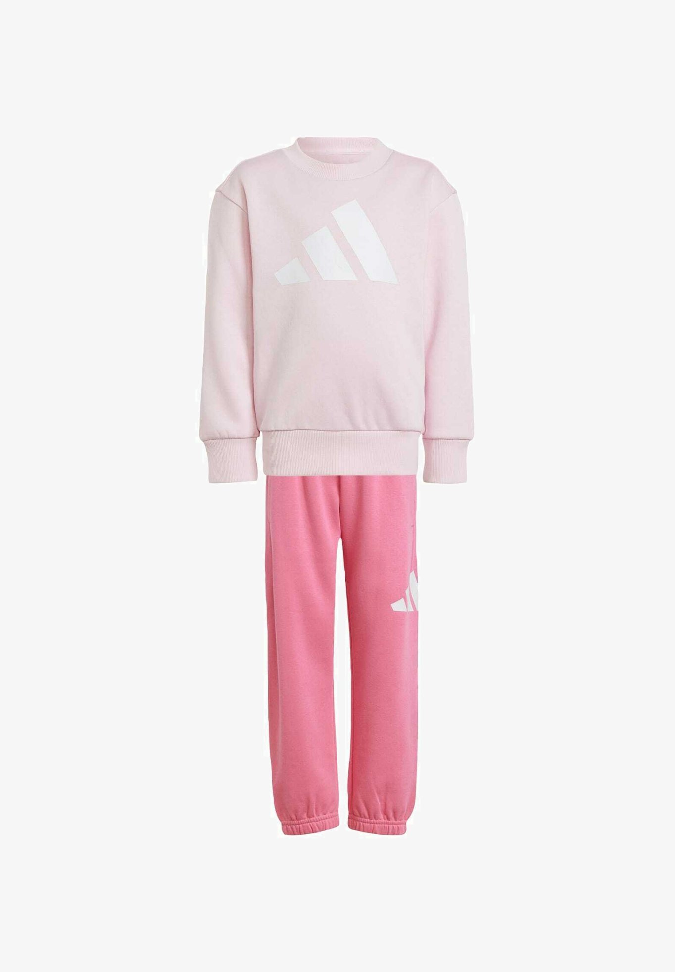 adidas Performance ESSENTIALS KIDS - Trainingspak - transparant roze wit
