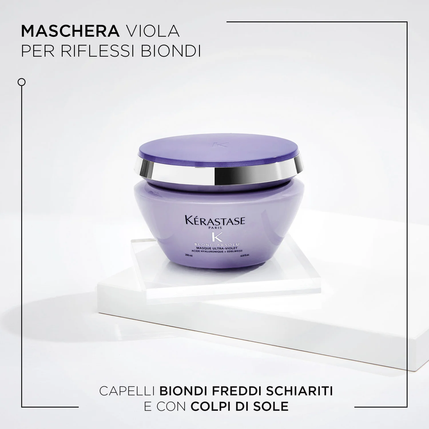 Blond Absolu Masque Ultra-Violet - Maschera Illuminante Capelli, Maschera Protezione Colore Capelli, Maschera Riparatrice Capelli
