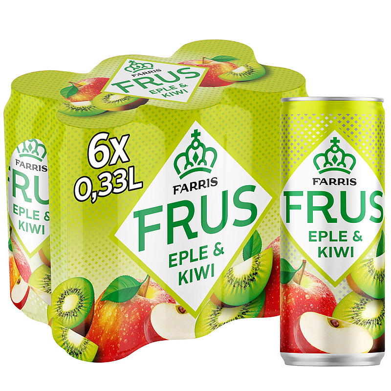 Farris Farris Surgelato 0,33 l confezione da 6 mela/kiwi