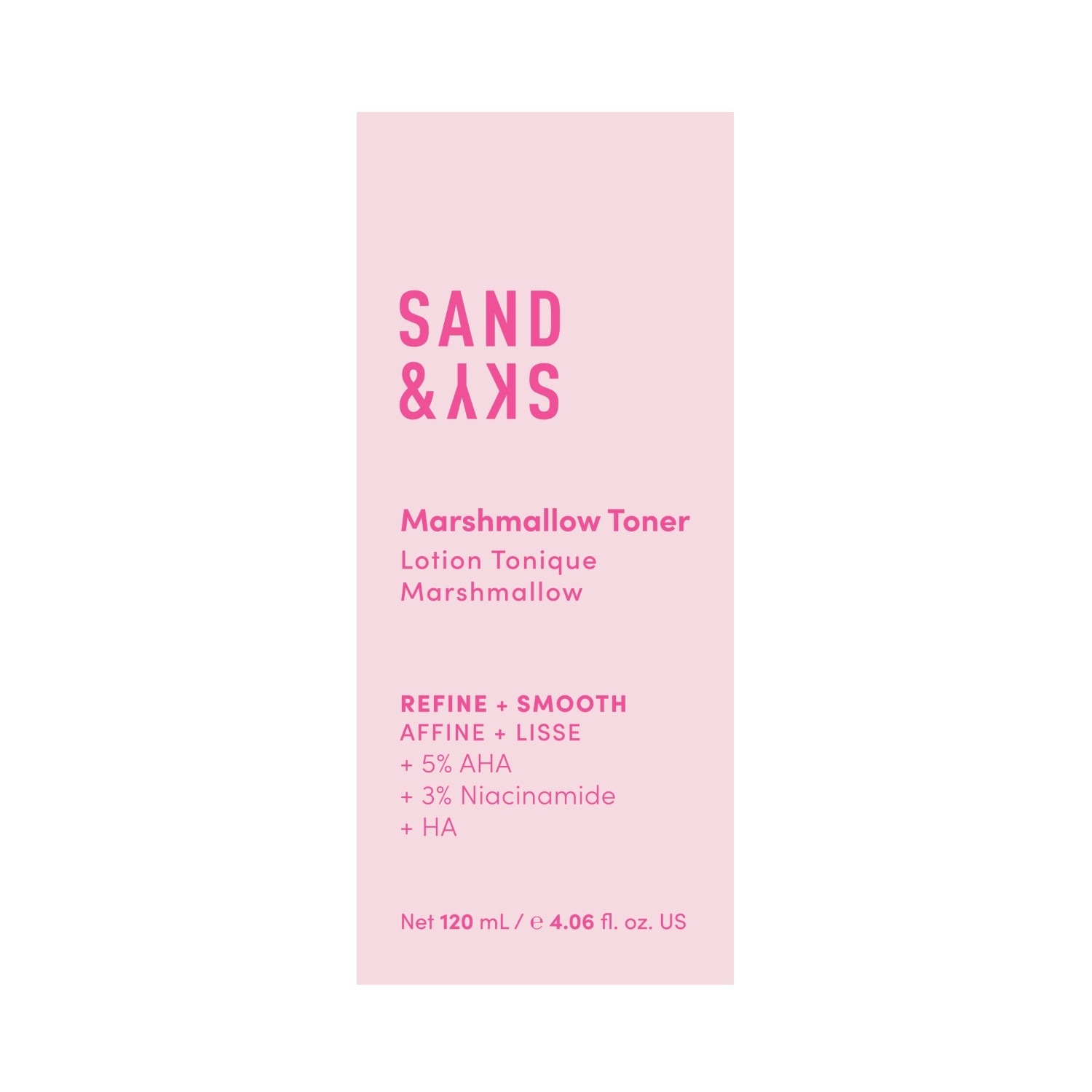 Tonico viso Sand & Sky rosa marshmallow - 120 ml