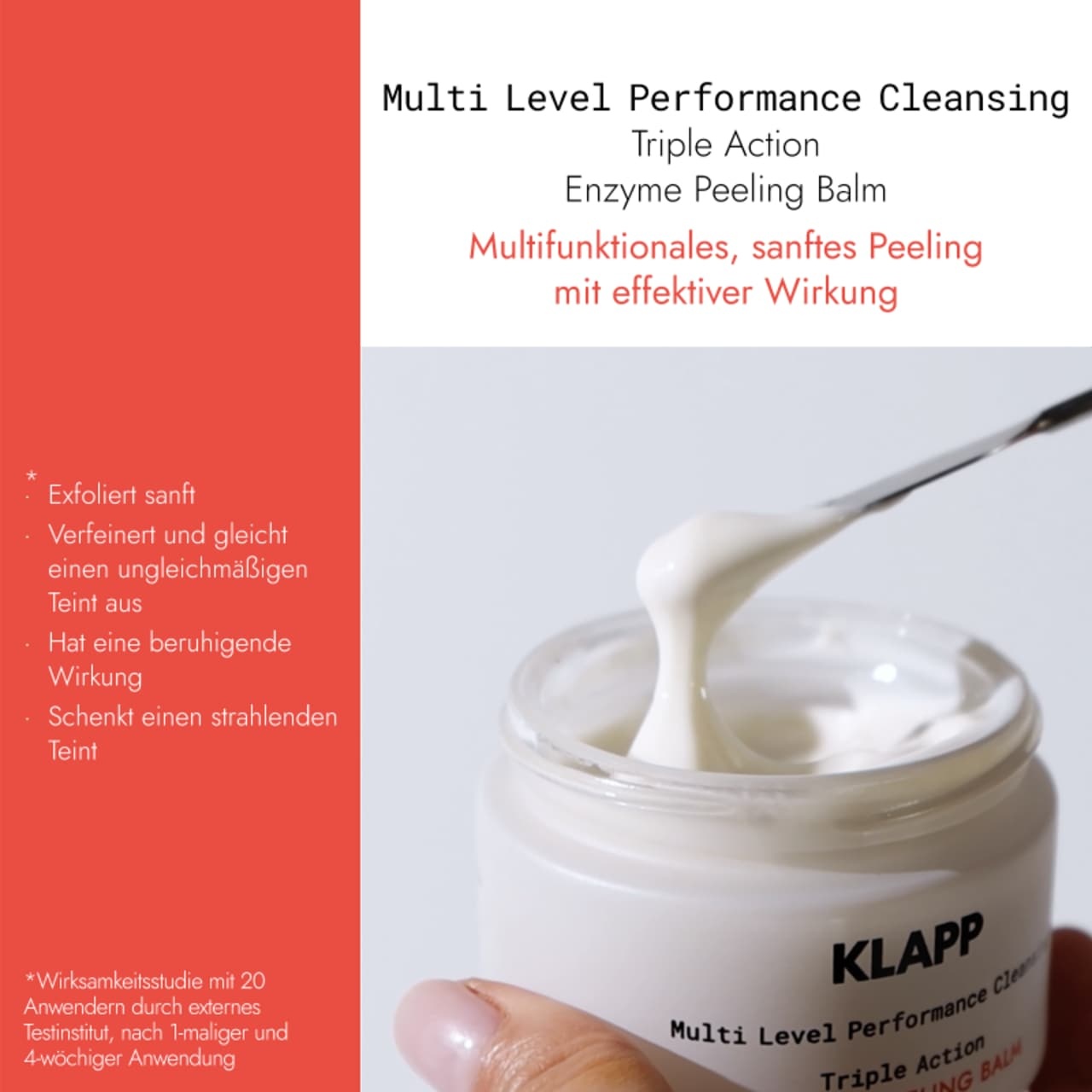 Klapp piling za lice, višeslojni enzimski piling balzam za čišćenje lica - 50 ml