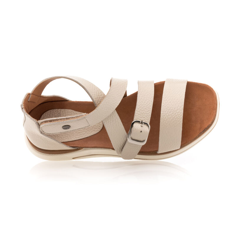 Beige sandaler / sko med åpen tå til dame