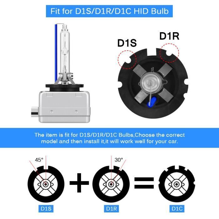 2 lampadine D1S HID Xenon per fari auto, 35W 8000K DC 12V