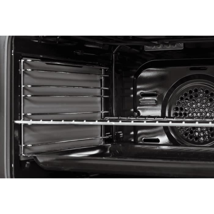 Cuisinière vitrocéramique CONTINENTAL EDISON CECV60FCB - 4 feux - L58,8 xP61 xH83 cm - Noir