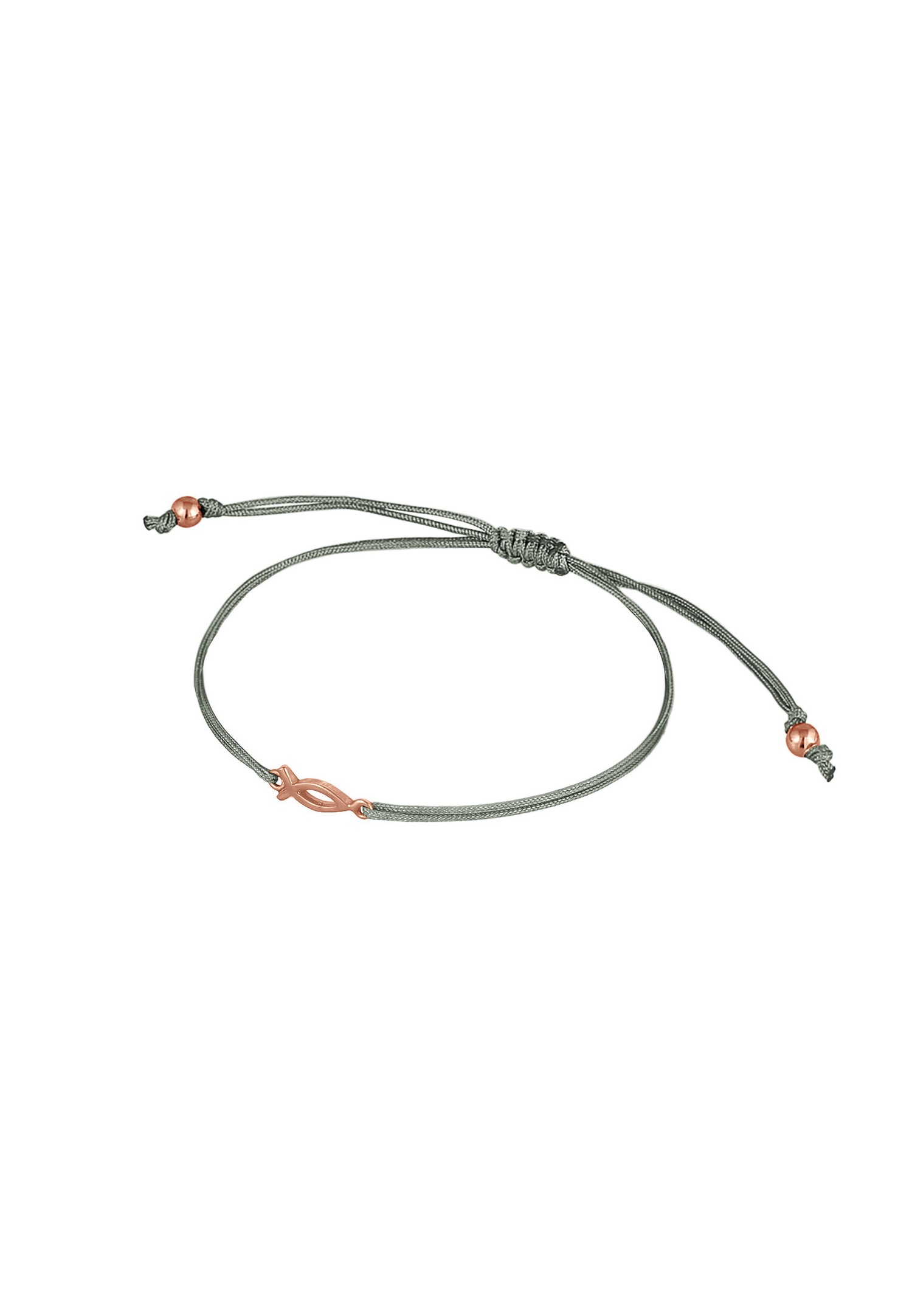 Elli Femmes symbole de la confirmation du poisson avec nylon bleu clair en argent sterling 925