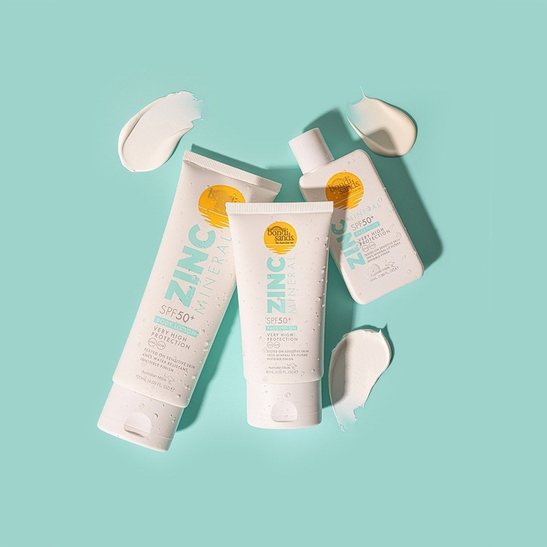 Bondi Sands saules aizsargkrēms, sejas fluīds ar cinka minerāliem, SPF 50 – 50 ml