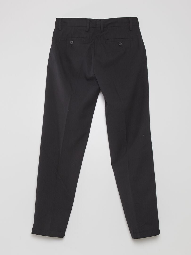 Calça chino reta - preta