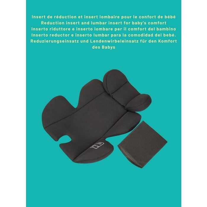 Siège auto bébé NANIA Rimini 40-87 cm R129 i-Size –naissance à 13 kg, Appuie-tête réglable –insert lombaire +Base isofix