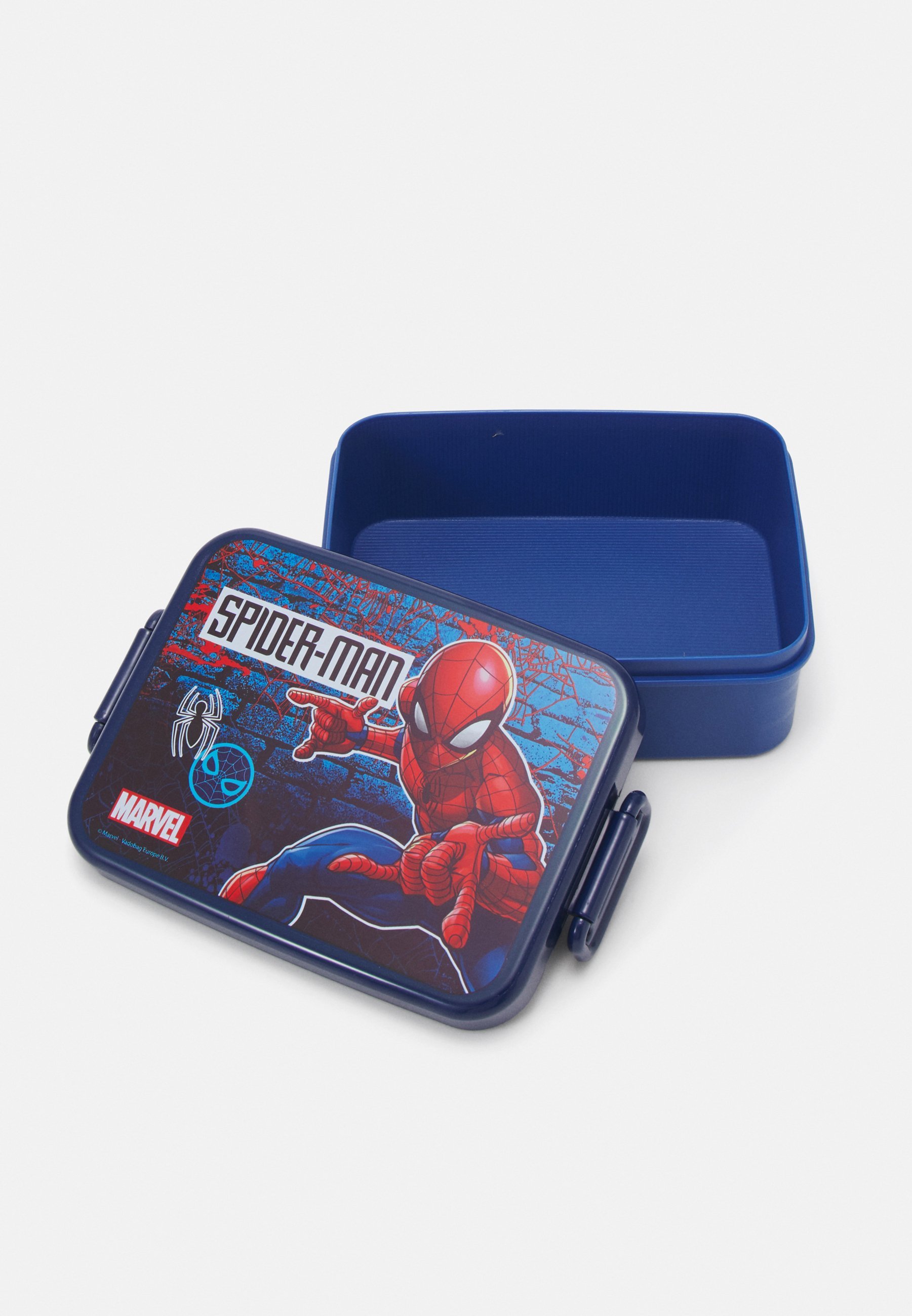 Kidzroom LUNCHBOX SPIDER-MAN LET'S EAT SNACKBOX 3-IN-1 DRINKFLES UNISEX SET - Lunchbox - marineblauw/rood