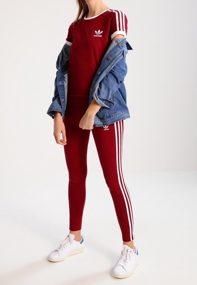adidas Originals Leggings - Broek - bordeaux