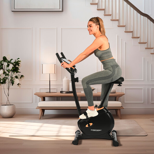 Delta exercise bike, wood look