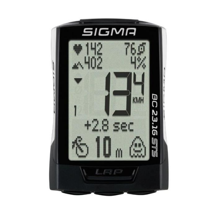 Fahrradcomputer – Sigma – BC 23.16 – Schwarz – 30 Funktionen – Kabellos