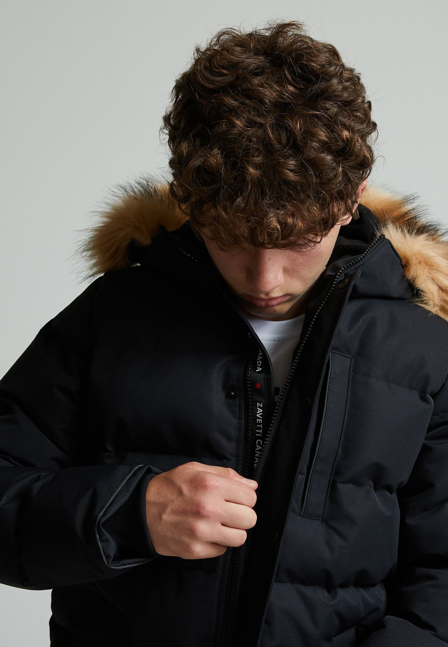 Zavetti Canada OSHAWA 3.0 PUFFER PARKA JACKET - Winterjas - gitzwart