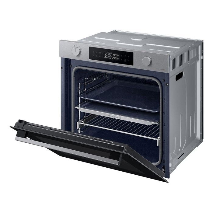 Forno Samsung Dual Cook da 1200 W e 76 litri in acciaio inox (NV7B4450VAS/U3)