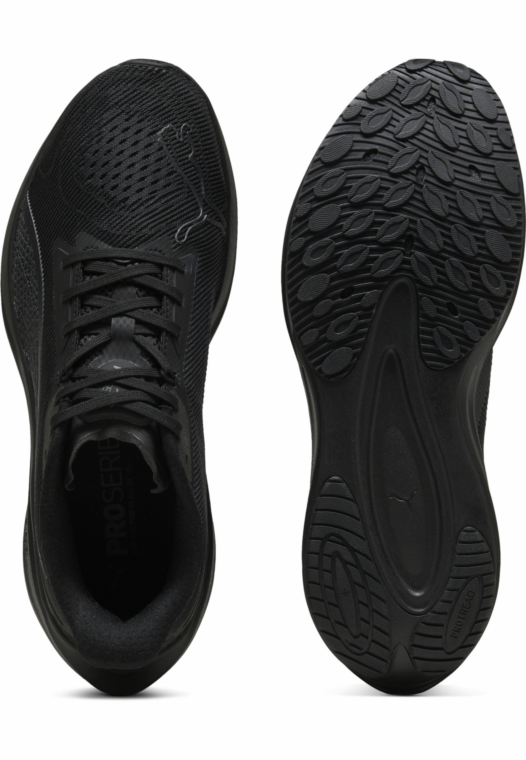 Puma DARTER PRO - Chaussures de running sur route - Noir, gris foncé