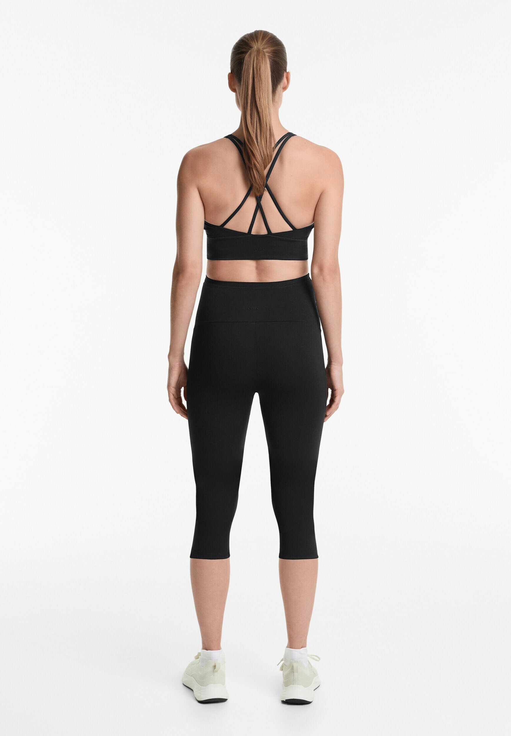 OYSHO COMFORTLUX 40cm Zwangerschapscapri - 3/4 sportbroek - zwart