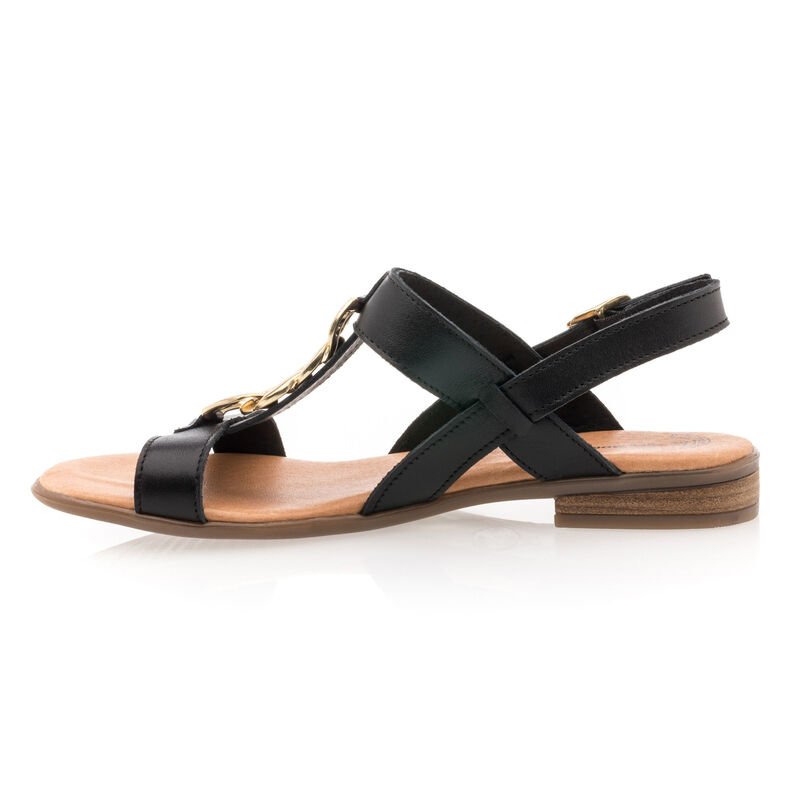 Sandalias negras para mujer / Zapatos de punta abierta