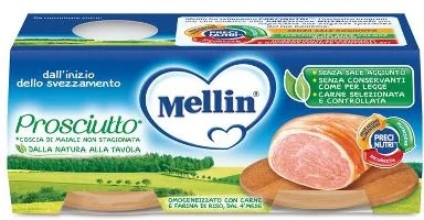 Presunto homogeneizado Mellin 2 x 80 g A partir de 4 meses