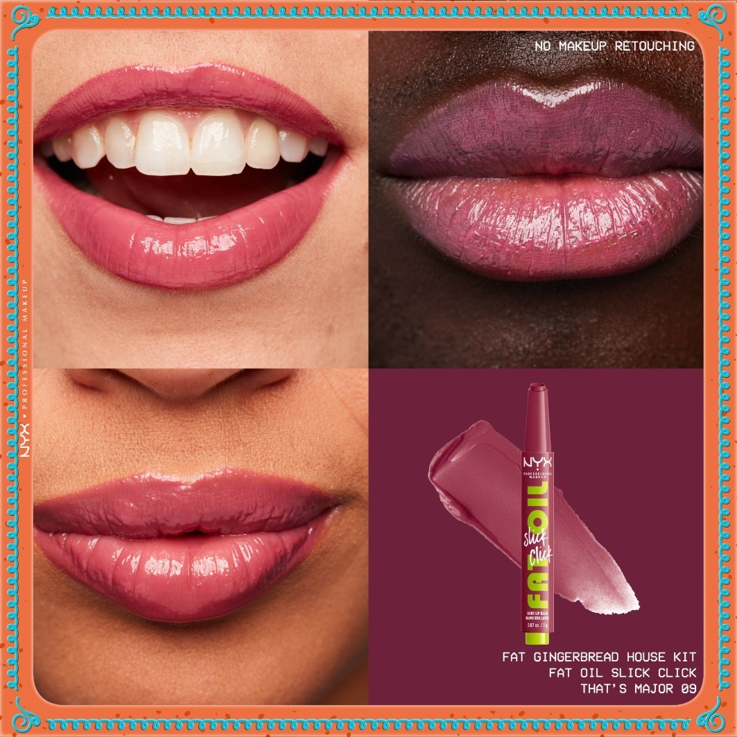 NYX Professional Makeup set za ličenje ustnic »Božična hišica iz medenjakov« – 1 kos