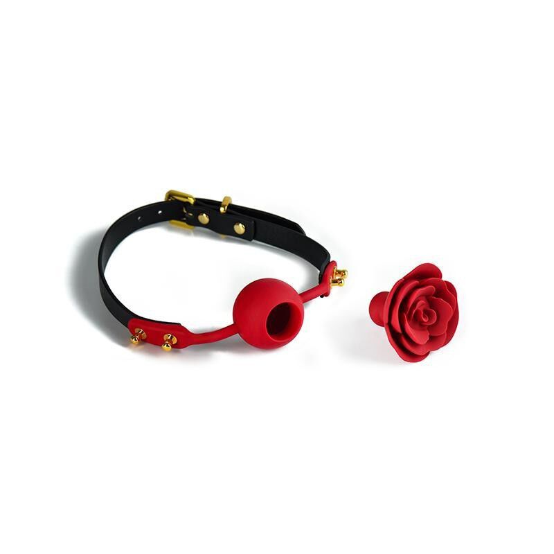 UPKO Zalo & Rose Ballknebel mit schwarzen Riemen