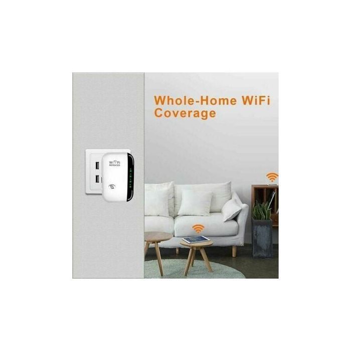 Répéteur WiFi 300 Mbps amplificateur réseau sans fil 2,4 GHz extension de portée Internet