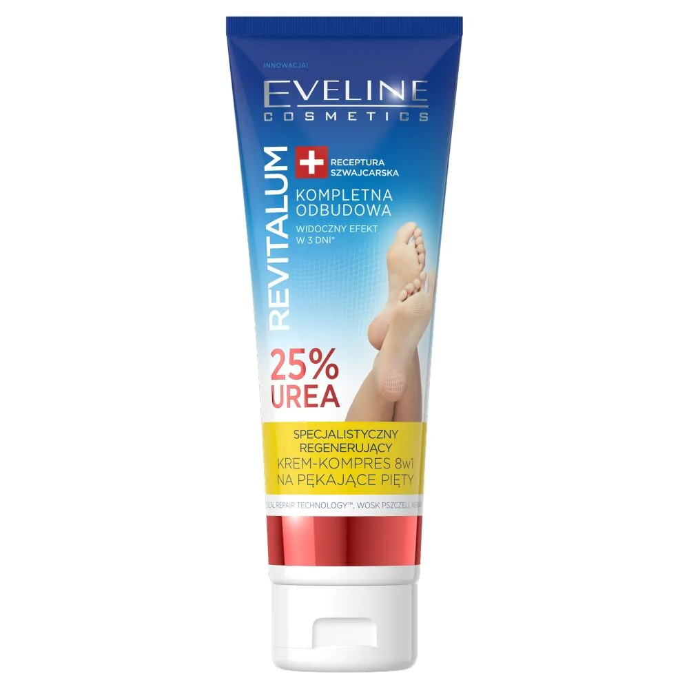 Eveline Revitalum Regenerujący krem 8w1 na pękające pięty 25% Urea