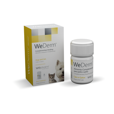 Wepharm koiran- ja kissanruoka ihon toiminnan tukemiseen 30 ml