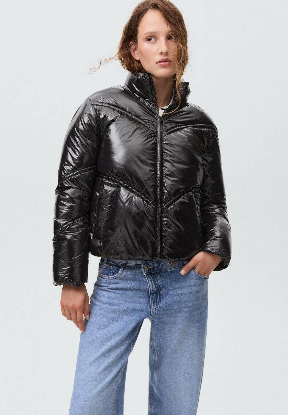 Mango Kids Winter jacket - black